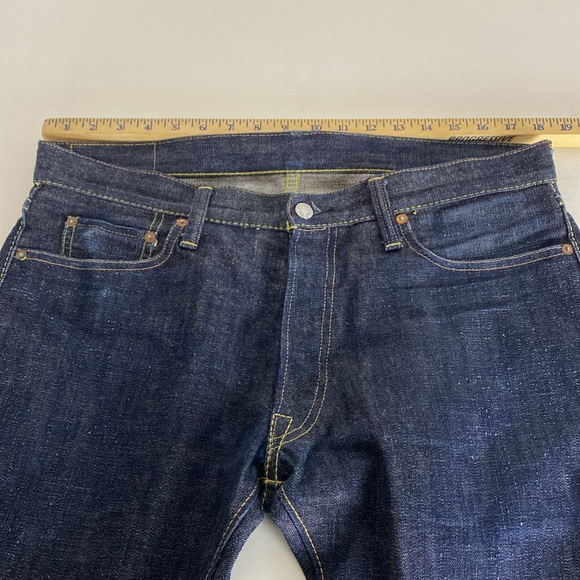 The Strike Gold Jeans Japanese Selvedge Denim Straight Leg Size 34 X 35 - Picture 11 of 15